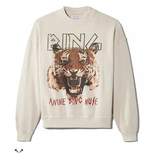 Anine Bing Tiger graphic crewneck sweatshirt